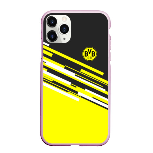 Чехол для iPhone 11 Pro Max матовый FC Borussia 2018 Sport, цвет розовый