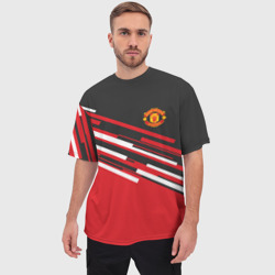 Мужская футболка oversize 3D Манчестер Юнайтед FCMU Manchester united - фото 2