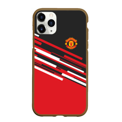 Чехол для iPhone 11 Pro матовый Манчестер Юнайтед FCMU Manchester united