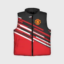 Детский жилет утепленный 3D Манчестер Юнайтед FCMU Manchester united