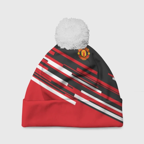 Шапка 3D c помпоном Манчестер Юнайтед FCMU Manchester united