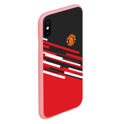 Чехол для iPhone XS Max матовый Манчестер Юнайтед FCMU Manchester united - фото 2