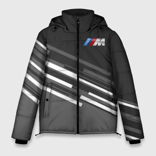 Мужская зимняя куртка 3D BMW carbon БМВ карбон