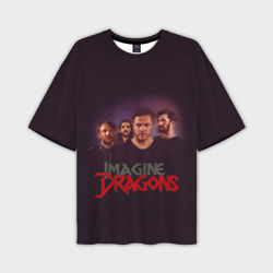 Мужская футболка oversize 3D Группа Imagine Dragons