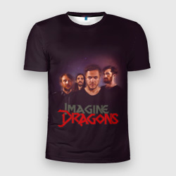 Мужская футболка 3D Slim Группа Imagine Dragons