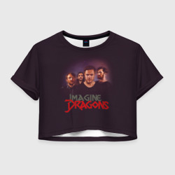 Женская футболка Crop-top 3D Группа Imagine Dragons