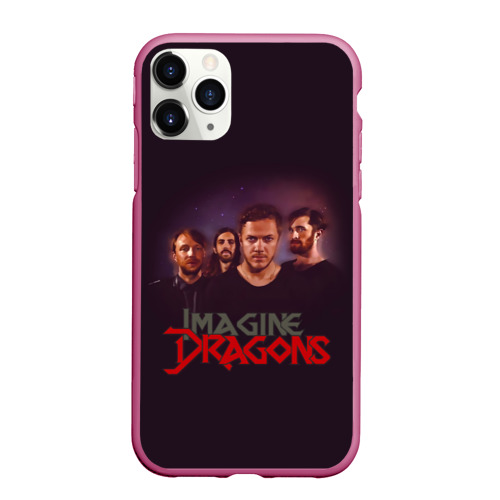Чехол для iPhone 11 Pro Max матовый Группа Imagine Dragons, цвет малиновый