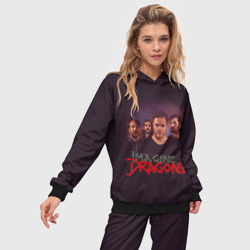 Женский костюм с толстовкой 3D Группа Imagine Dragons - фото 2