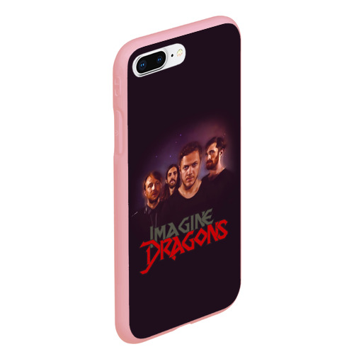 Чехол для iPhone 7Plus/8 Plus матовый Группа Imagine Dragons, цвет баблгам - фото 3