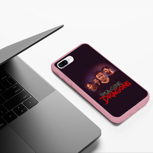 Чехол для iPhone 7Plus/8 Plus матовый Группа Imagine Dragons, цвет баблгам - фото 5