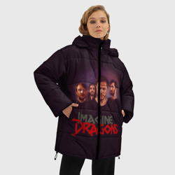 Женская зимняя куртка Oversize Группа Imagine Dragons - фото 2