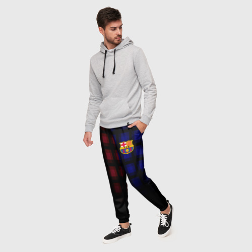 Мужские брюки 3D FC Barcelona 2018, цвет 3D печать - фото 3