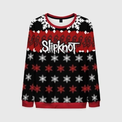 Мужской свитшот 3D Праздничный Slipknot