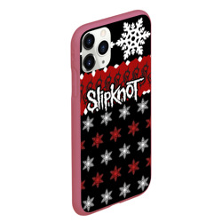 Чехол для iPhone 11 Pro Max матовый Праздничный Slipknot - фото 2