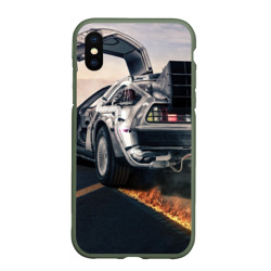 Чехол для iPhone XS Max матовый DeLorean auto