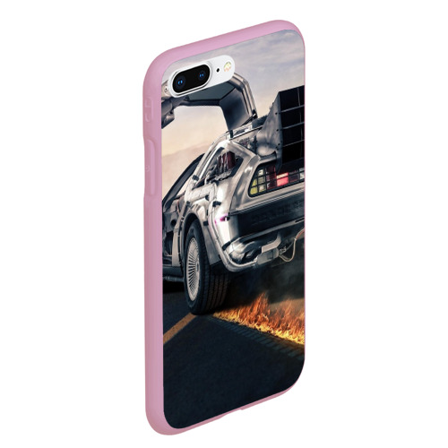 Чехол для iPhone 7Plus/8 Plus матовый DeLorean auto, цвет розовый - фото 3