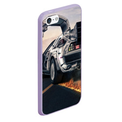 Чехол для iPhone 5/5S матовый DeLorean auto - фото 2