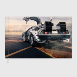 Флаг 3D DeLorean auto