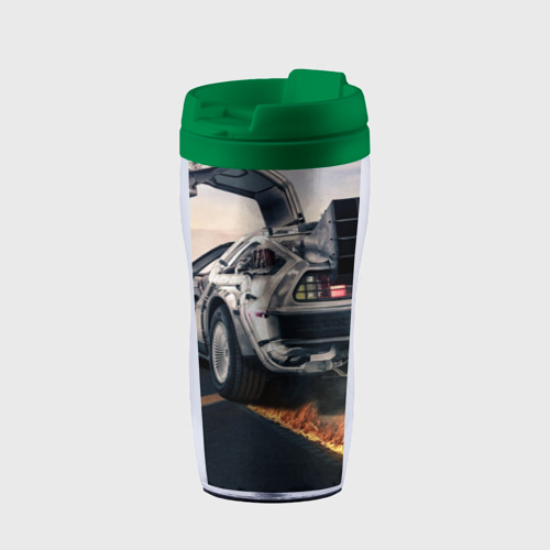 Термокружка-непроливайка DeLorean auto, цвет зеленый