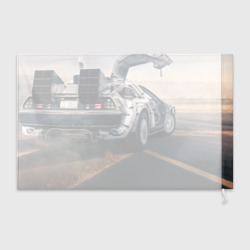 Флаг 3D DeLorean auto - фото 2
