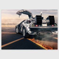 Поздравительная открытка DeLorean auto