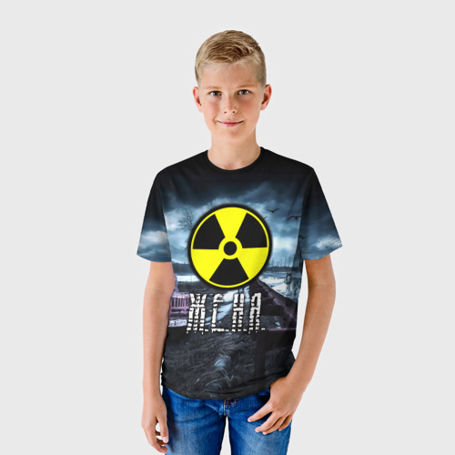 Детская футболка 3D S.T.A.L.K.E.R. - Ж.Е.Н.Я, цвет 3D печать - фото 3