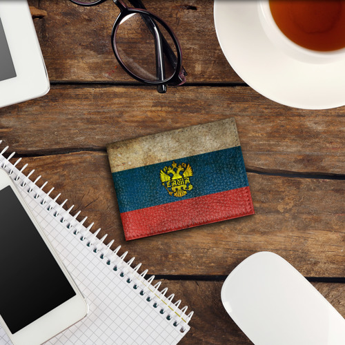 Обложка для студенческого билета Саша в гербе, на флаге РФ - фото 3
