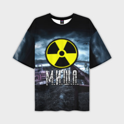 Мужская футболка oversize 3D S.T.A.L.K.E.R. - М.И.Ш.А