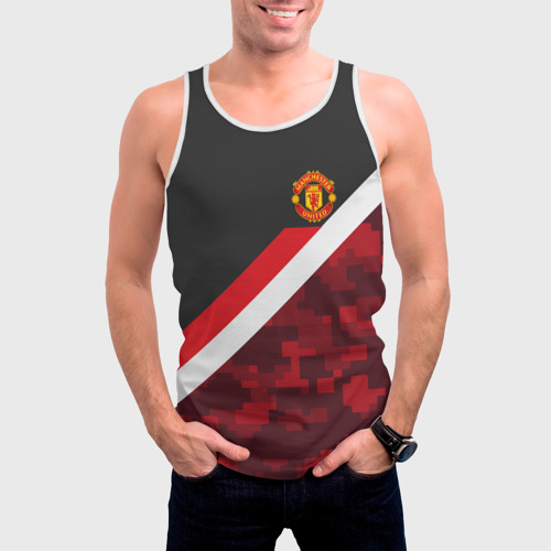 Мужская майка 3D Manchester United Sport Camo, цвет 3D печать - фото 3