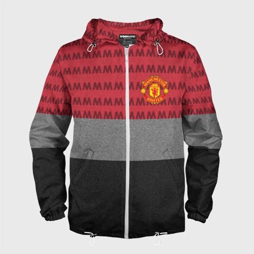 Мужская ветровка 3D Manchester United Original, цвет белый