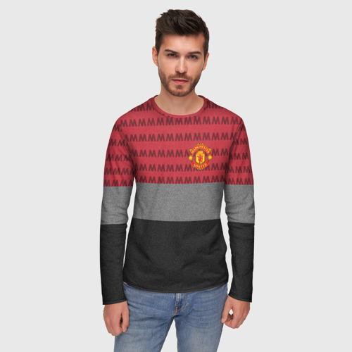 Мужской лонгслив 3D Manchester United Original, цвет 3D печать - фото 3