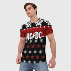Мужская футболка 3D Праздничный AC/DC - фото 2