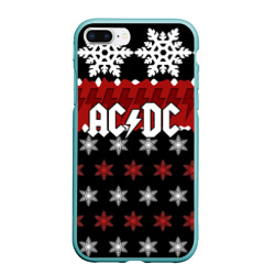 Чехол для iPhone 7Plus/8 Plus матовый Праздничный AC/DC