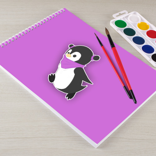 Альбом для рисования Penguin purple - фото 3