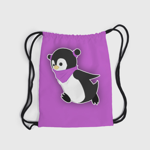 Рюкзак-мешок 3D Penguin purple - фото 6