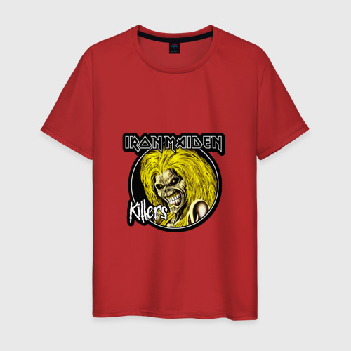 Мужская футболка хлопок Iron Maiden Killers, цвет красный
