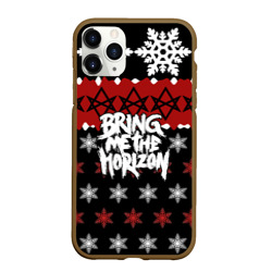 Чехол для iPhone 11 Pro Max матовый Праздничный Bring Me the Horizon