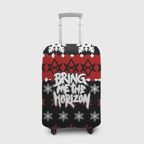 Чехол для чемодана 3D Праздничный Bring Me the Horizon, цвет 3D печать