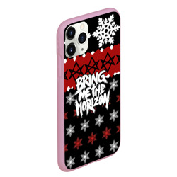 Чехол для iPhone 11 Pro Max матовый Праздничный Bring Me the Horizon - фото 2