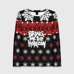 Женский лонгслив 3D Праздничный Bring Me the Horizon