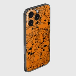 Чехол для iPhone 16 Pro силиконовый с защитой камеры Лисички - фото 2