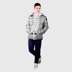 Мужская куртка 3D Совушки pattern - фото 2