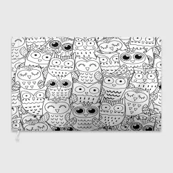 Флаг 3D Совушки pattern