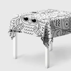 Скатерть 3D Совушки pattern