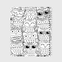 Тетрадь Совушки pattern - фото 2