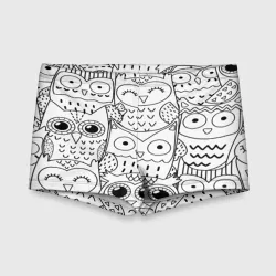 Детские купальные плавки 3D Совушки pattern