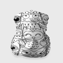 Бандана-труба 3D Совушки pattern