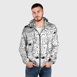 Мужская ветровка 3D Совушки pattern - фото 2