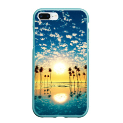 Чехол для iPhone 7Plus/8 Plus матовый Туристический Рай