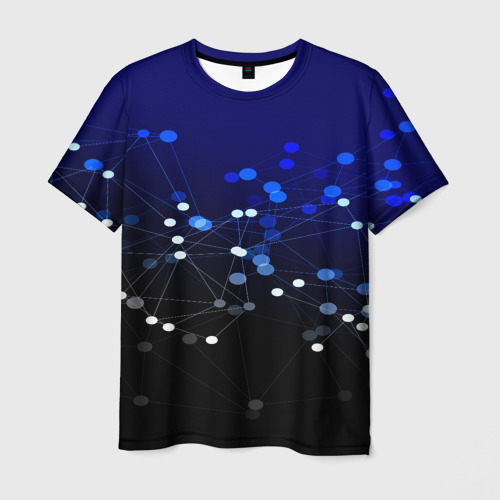 Мужская футболка 3D Молекулярный, цвет 3D печать